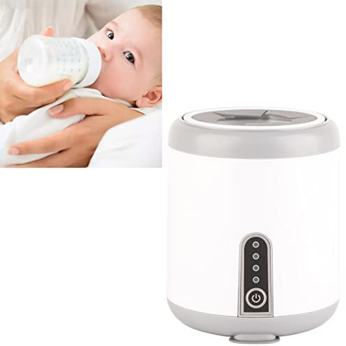 MOUMOUTEN Shaker De Biberon De Lait pour Bébé Chargement USB - Shaker De Biberon électrique Intelligent Et Automatique Accessoire d'alimentation pour Bébé Lait Uniforme Et Délicat(Blanc)