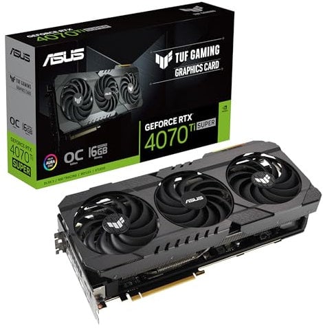 ASUS TUF Gaming GeForce RTX™ 4070 Ti Super OG OC Edition Gaming Graphics Card (PCIe 4.0, 16GB GDDR6X, DLSS 3, HDMI 2.1a, DisplayPort 1.4a)