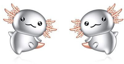 Axolotl Ohrstecker für Damen Sterling Silber Salamander Ohrringe Axolotl Schmuck Ohrstecker Geschenke für Damen