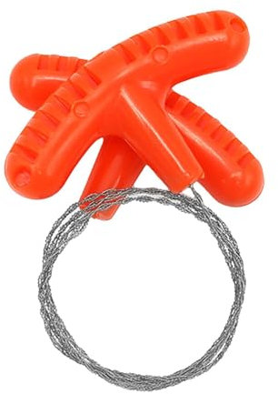 Generic Sierra de alambre de 18 cm - Herramienta de corte resistente y multifuncional para madera, metal y hueso - Perfecta para actividades al aire libre y supervivencia