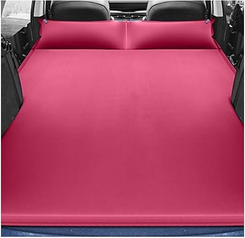 PWBYU Aufblasbare Matratze für Tesla Model 3 Model S Model X,Auto Matratze Kofferraum Dickere Camping Auto Kissen Air Bett,A/Red