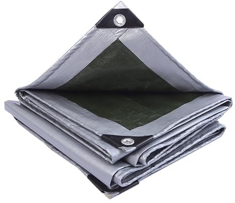 Multipurpose Protective Poly Tarp, Tarp Weatherproof, Tarpaulin Rip and Tear Resistant, with Grommets and Reinforced Edges, Ideal for Canopy Tents, RV or Pool Covers