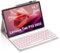 Occtingkind, Case with Keyboard for Lenovo Tab P12 2023 12.7 inch, Lenovo P12 Case with Keyboard, Magnetic Removable Keyboard, QWERTZ Layout, German Layout QWERTZ, Backlight (Pink)