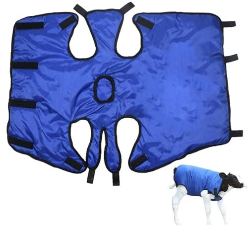 Peosaard Winterpferddecke, Ziegendecke Winter wasserdichte WRA -Ziegendecke Winddichte Ziegenlamm -Pferddecke mit reflektierenden Gurten verdicken Bauchschutz Ziegenmäntel Kleidung, Ziegendecke