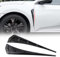 HLTTXS 2 Stück Aufkleber für seitliche Lüftungsschlitze für Lexus NX NX350 NX250 NX350H NX450H, Zier Aufkleber für Blattbretter, ABS Luftauslassaufkleber,A/Black