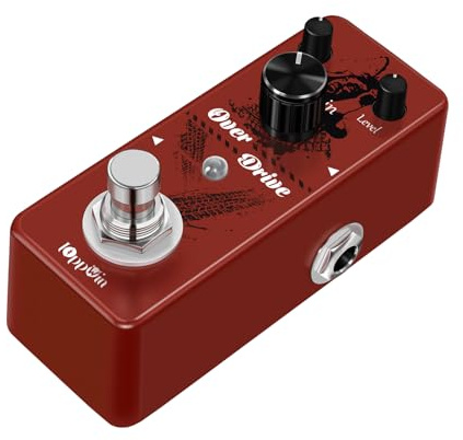 IOppWin Classic Blues Overdrive Gitarrenpedal – authentischer Vintage-Ton, klassische Blues Rock Verzerrung, Metallgehäuse, True Bypass, Mini-Größe (DC 9V, 6mA nicht enthalten)