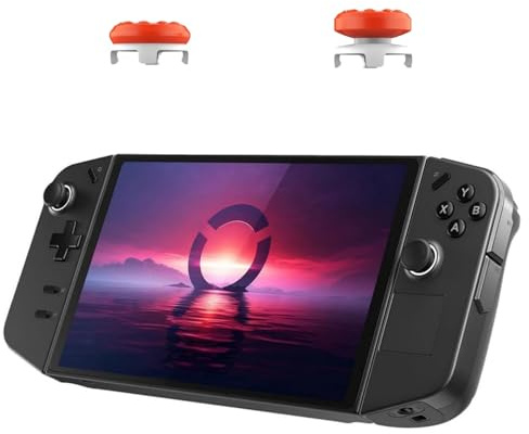 Hzxkqmil Joystick-Kappen Daumenstick-Verlängerung für Lenovo Legion Go | Thumbstick Griff Caps Joystick Extender 1 Hoch-Rise & 1 Mittel-Rise Konkave Anti-Rutsch für Legion Go Controller, Orange
