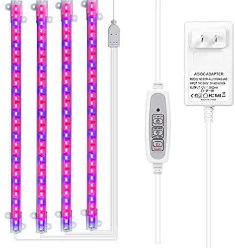 EYRMQWJPC LED leuchtet, LED Grow Light Strips for den Innenbereich mit Timer 2H/4H/8H, Mehrfarbig, mehrere Größen(4)