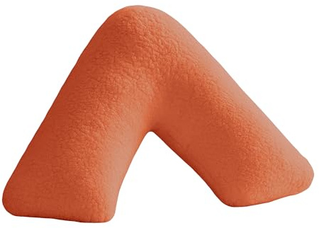 Home Sweet Home UK Teddy Fleece V Shaped Pillowcase Plain Soft Easy Care, Neck & Back Support Orthopedic Pregnancy Pillow Cover - Fluffy V Pillow Case Cover only