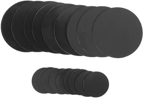DEARMAMY 20stücke Runde Magnete mit Klebstoff für Diy-make-up-paletten Lidschattenpfännchen und Bastelprojekte Selbstklebende Magnetscheiben für Make-up und Organisation im Haushalt