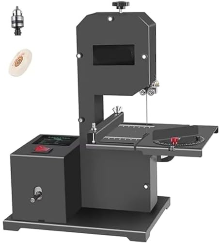 Compact Table Saw and Bandsaw Combo - Space-Saving Bench Top Saw System with Extended Fence and Riving Knife, Trimming, Small Projects in Garages, Workshops