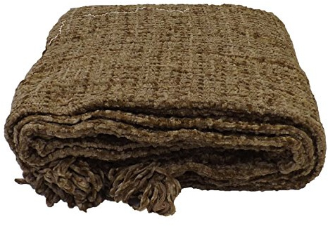 Rapport Chenille Throw, Beige, 150x200 cm
