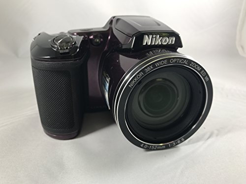 Nikon Coolpix L840 Digitalkamera (16 Megapixel, 38-Fach Opt. Zoom, 7,6 cm (3 Zoll) LCD-Display, USB 2.0, bildstabilisiert) aubergine