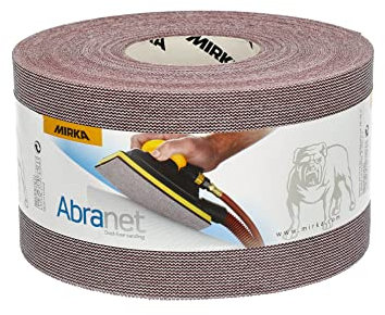 Mirka Abranet net abrasive roll 115 mm x 25 m Grip / grit P80 / 1 roll / for sanding wood, filler, varnish, plastic / 5454400180
