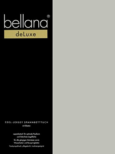 bellana® Deluxe Spannbetttuch für Wasserbetten und Boxspringbetten, 180-200 x 200-220 cm, Kiesel