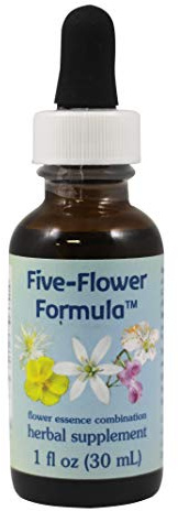 Flower Essence Services Five-Flower Formula Dropper, Dropper 1 Oz