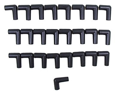 Taylor 46201 Spark Plug Boot Black Silicone 90 Deg, 1 Pack