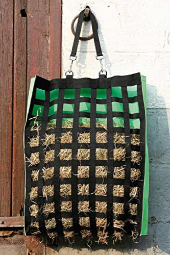 Harry's Horse Heusack Heutasche Heunetz Futtertasche Futtersack Heubeutel mit vielen Freßöffnungen, Starke Ausführung groß Breite: 52 cm, Höhe: 70 cm, Tiefe: 17 cm
