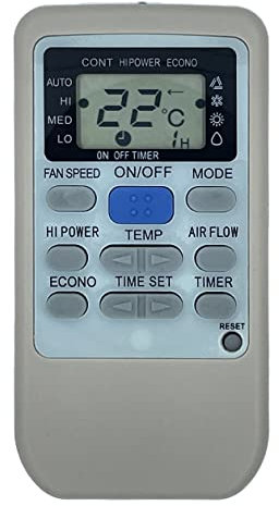 wellclima Telecomando Compatibile con Mitsubishi Heavy Industries Serie RKS502A** e RYD502A** condizionatore climatizzatore Pompa di Calore e Inverter