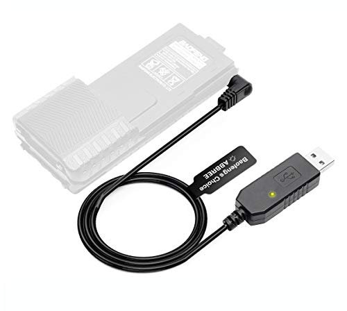 Baofeng USB-Ladekabel mit Kontrollleuchte für BaoFeng UV-5R 3800 mAh BL-5L Hochleistungsakku