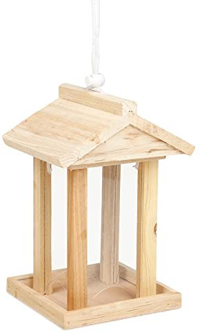 Gravidus Vogelfutterhaus Vogelfutterstation Futterspender Futterhaus aus Holz