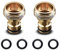 Onarway Brass 3/4 inch Male Threaded (OD 26mm) Adaptor, Garden Hose Connector, Copper 3/4 BSP Male Watering Fittings, Quick Connect to 1/2 Pipe and Garden Spray Guns