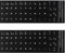 Spanish Keyboard Stickers,Black Background with White Lettering Keyboard Replacement Sticker for Computer Laptop Notebook Desktop Keyboards,Spanish,2 pcs Black