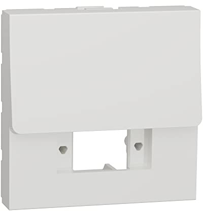 Schneider Electric - Unica - prise optique - LC duplex à compléter - 2 modules - blanc - méca seul - NU943918