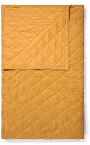 ESSENZA Tagesdecke Billie Senfgelb, 150x200 cm, 100% Polyester, Uni