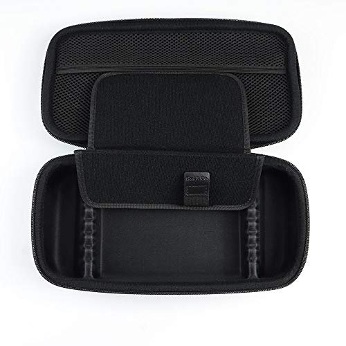 Skull & Co. Maxcarry Tasche für Nintendo-Switch - Tragbare Hartschalen-Reiseschutztasche mit Stauraum für Switch-Konsole, GripCase und Zubehör (Schwarz)