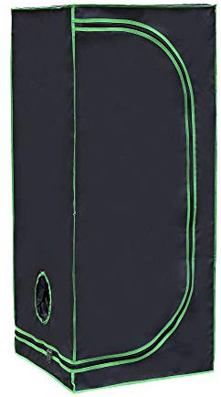 Rapid Teck® Grow Zelt (40 x 40 x 160 cm) Home Grow Tent | Indoor Growzelt | schwarz grün | Growroom Growschrank Darkroom Pflanzenzelt Gewächshaus Zuchtzelt Growzelt