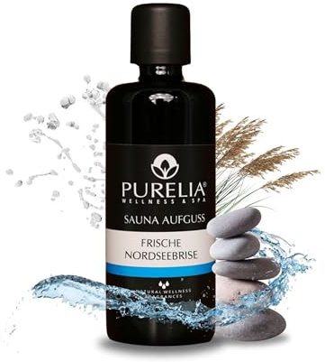 PURELIA Saunaaufguss Konzentrat Nordseebrise 100 ml natürlicher Sauna-aufguss - Reine ätherische Öle