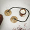 Ajuny tibetische Tingsha Beckenglocken Buddhistische Meditation Yoga Glocke OM Mane Padme Hum Symbole Geprägte Manjira, spirituelle Geschenke