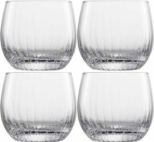 Schott Glas Fortune Whiskyglas aus hochwertigem Glas hergestellt, 4-teiliges Set, Maße: Höhe: 8.5 cm, Durchmesser: 9.5 cm, Volumen: 400 ml, 122325