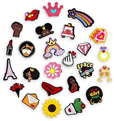 INMAKER Schuhanstecker, 25/100 Stück Schuhschmuck Schuh Charms Mädchen Frauen Kinder und Männer