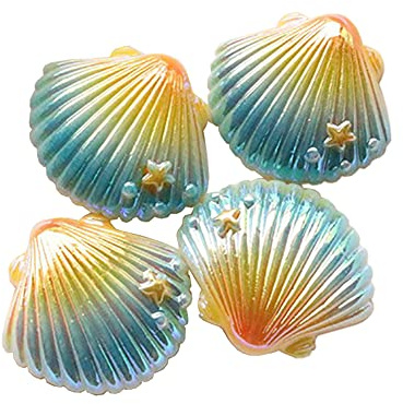 ccHuDE 4 Pcs Shell Diamond Painting Magnet Cover Minder Diamond Picture Fixator Holder Magnete Aufkleber für Erwachsene Kunst Handwerk Blau