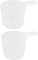 POPETPOP 2Pcs Dog Food Measuring Cup Pet Food Serving Scoop Cat Food Scoop Small Measuring Cups Spoon with Handle for Dog Cat (White)