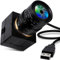 IFWATER USB Camera 2MP Webcam 2.8-12mm Varifocal Lens 1080P USB Camera with H.264 Format Low Light Correction Webcam Zoom in and Out Close up Camera Plug and Play for Linux Windows Raspberry Pi