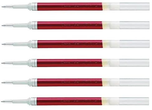 PENTEL Nachfüllpack für Tintenroller Energel LR10, Spitze 1 mm, Rot, 6 Stück