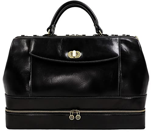 Time Resistance Leder Arzttasche Geldbörse Medizinische Aktentasche Vintage Handtasche