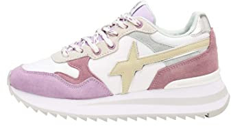 w6yz Yak-W.-Baskets en Daim et Tissu Technique-Lilas Lilas 39