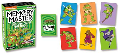 AQUARIUS - Gedächtniskarten für Teenage Mutant Ninja Turtles, lustiges Familienfeier-Spiel für Kinder, Jugendliche und Erwachsene, lustiges Spielabendgeschenk -