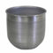 Blumentopf Blumengefäß Übertopf ALIKANTE S Silber 28x25 cm rund Aluminium Hammerschlag Luxus Blumen-Kübel Boho ABK104