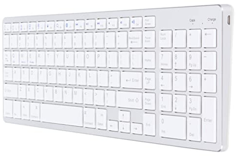 Multi-device Keyboard, Wireless Keyboard 102 Keys Mini Office Tablet Mobile Phone Keyboard for IOS/for Android/for Windows/for OS