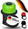 TRAILWOLF Fahrradklingel Drehklingel - Grün - klein, leicht, laut - Made in Germany - maximale Sicherheit für Dein Fahrrad - ideal für MTB, Mountainbike, Rennrad, eBike, Gravel Bike