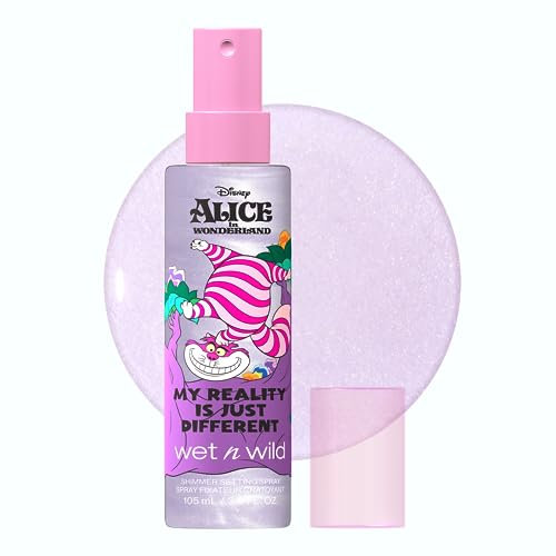 Wet n Wild Alice in Wonderland Spray Fissatore di Trucco 'My Reality is Just Different', con Luminosità Leggera a Lunga Durata per Qualsiasi Tipo di Pelle, Arricchito con Acido Ialuronico