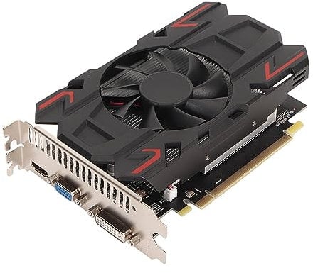 Bewinner HD6770 Desktop Graphic Cards, 4GB DDR5 128bit PC Gaming Video Card with DVI I, VGA, HD, Low Profile GPU Graphic Card, PCI Express 2.0 16X Video Game Graphics Card (HD6770 4GB DDR5)