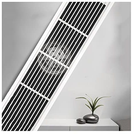 Ventilateur d'extraction Ventilateur de plafond 15 × 60 cm, ventilateur d'extraction rectangulaire caché, ventilateur de plafond puissant à faible bruit pour ventilateur d'extraction de salle de bain