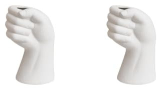 2 Set Keramik Blumenvase Faust Statue Blumentopf Tisch Mittelstück Vertikale Faust