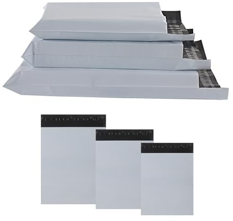 huruirui Versandtaschen Plastik,20x30cm,25x35,30 x 42cm 30 Stück Versandtüten Blickdicht Selbstklebend Versandtaschen Versandbeutel für Kleidung Logistik Verpackungen Transport Verpackungskarton